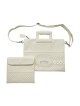 White Faux Leather Tallit and Tefillin Ba... | Jewish Gift from Israel