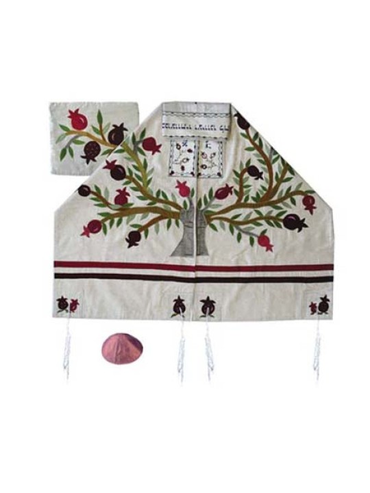 Yair Emanuel Embroidered Raw Silk Tallit ... | Jewish Gift from Israel