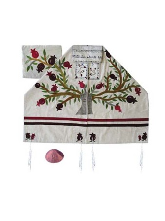 Yair Emanuel Embroidered Raw Silk Tallit ... | Jewish Gift from Israel