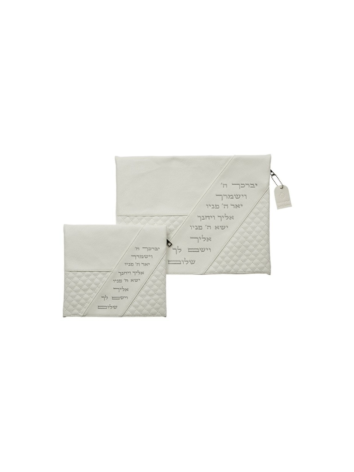 Faux Leather Tallit and Tefillin Bag with D... | Talit & Tefillin Bags