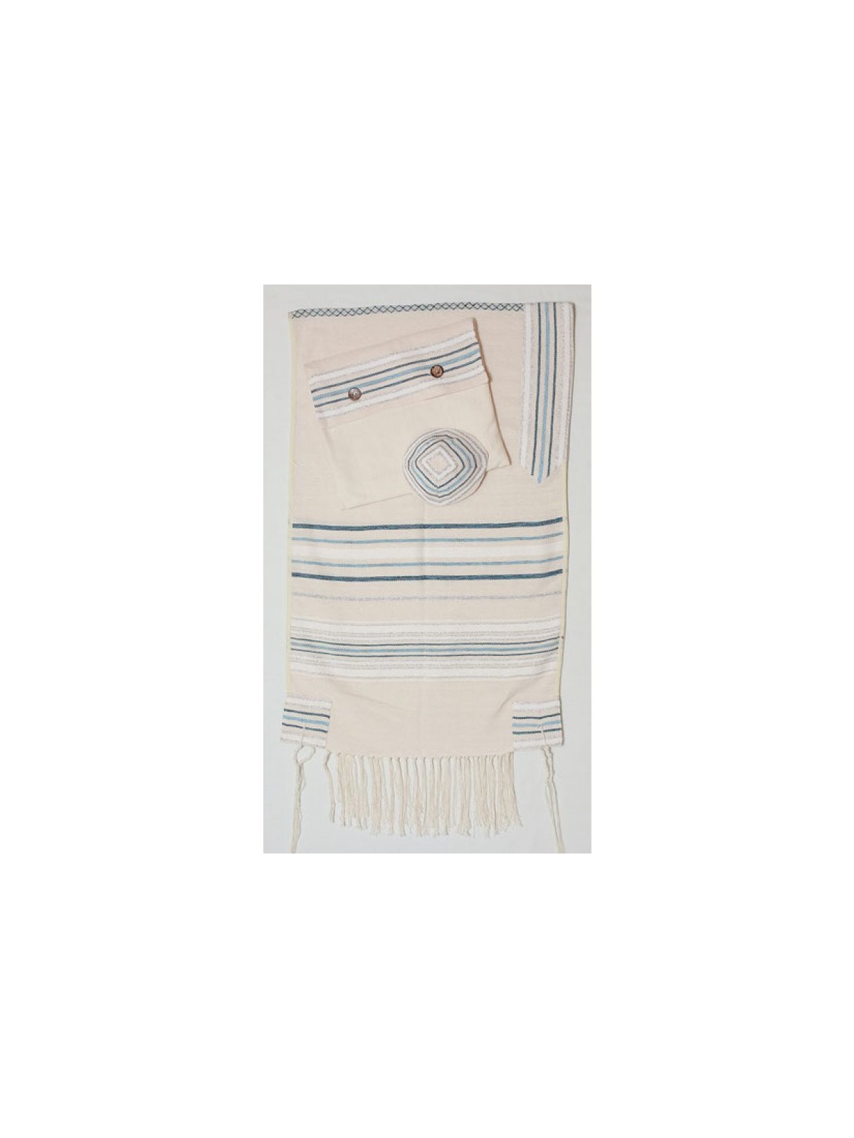 Tissage Création Talit Chesed tissé à la main... | Talit de création de tissage