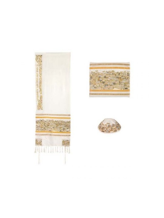 Yair Emanuel Embroidered Cotton Tallit Se... | Jewish Gift from Israel