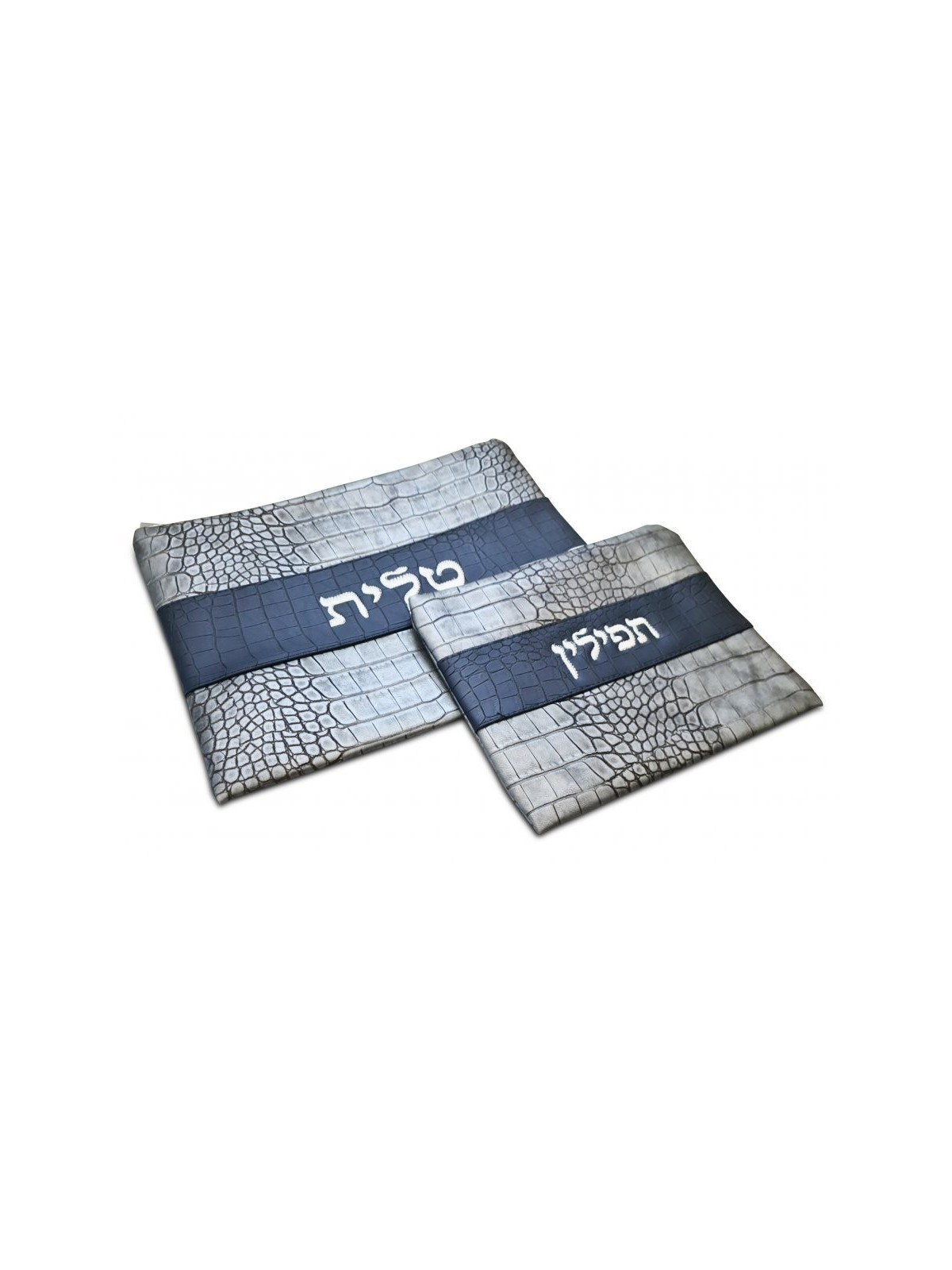 Faux Leather Tallit and Tefillin Bags Gray ... | Talit & Tefillin Bags