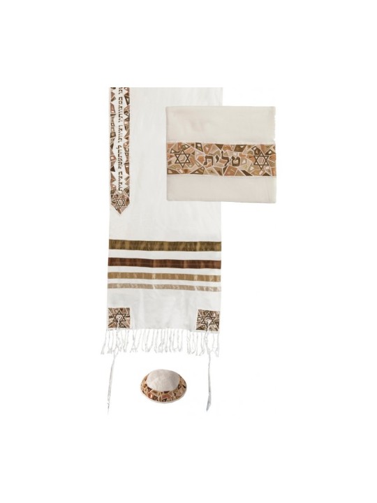 Mosaïque Brodée et Etoiles Yair Emanuel... | Cadeau juif d'Israël