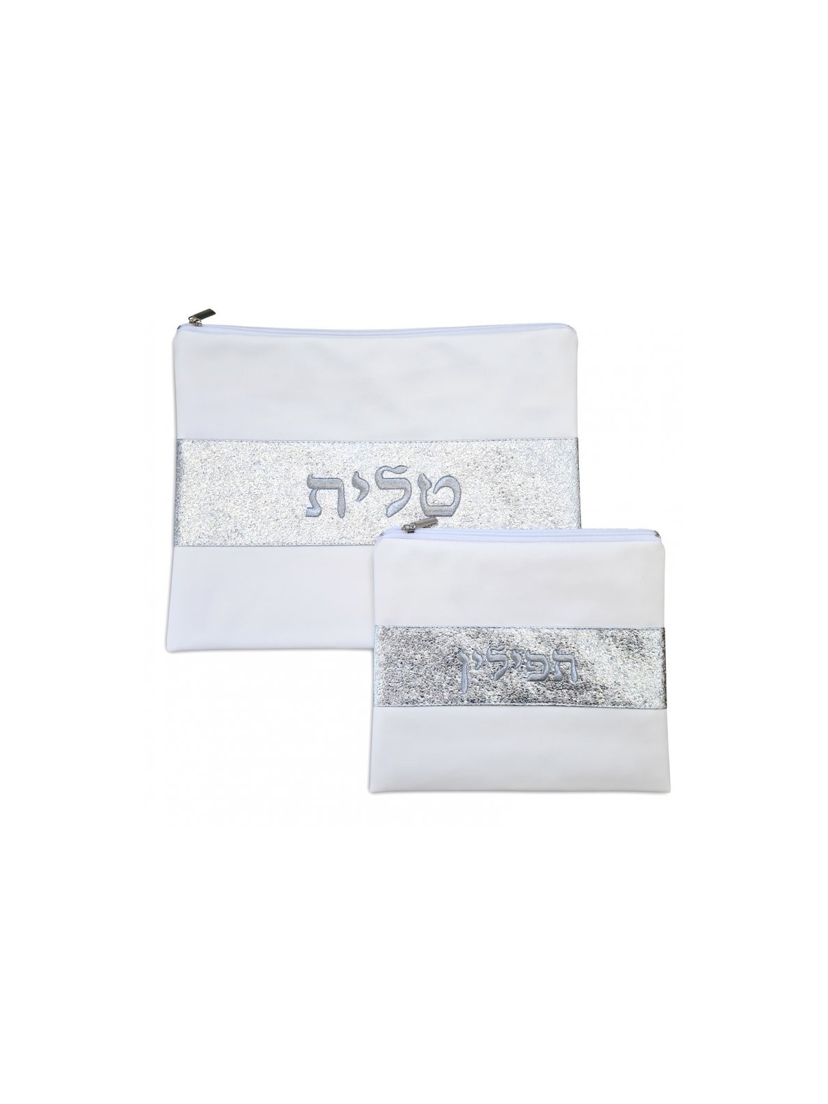 Off White Faux Leather Tallit and Tefillin ... | Talit & Tefillin Bags