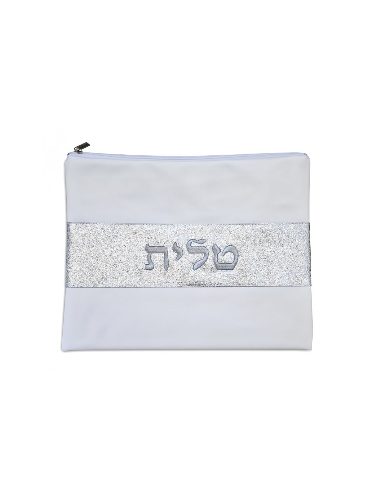 Talit et Tefillin en faux cuir blanc cassé... | Sacs Talit et Téfilines