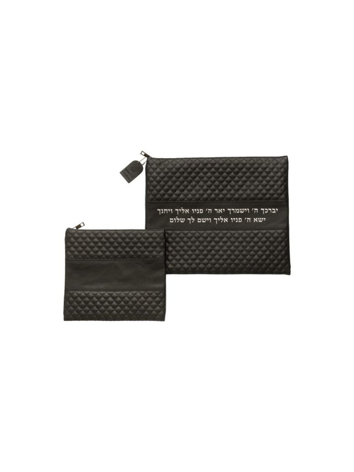 Ensemble de sacs Talit et Tefillin en similicuir Bl... | Sacs Talit et Téfilines