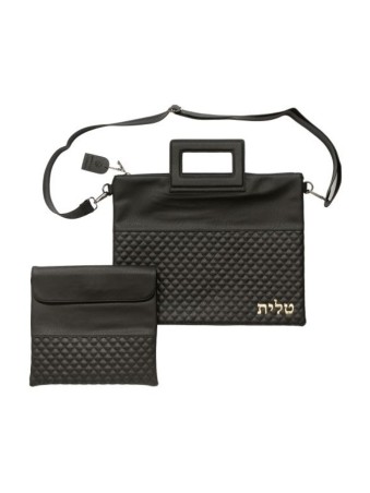 סט תיקי טלית ותפילין דמוי עור ... | מתנה יהודית מישראל
