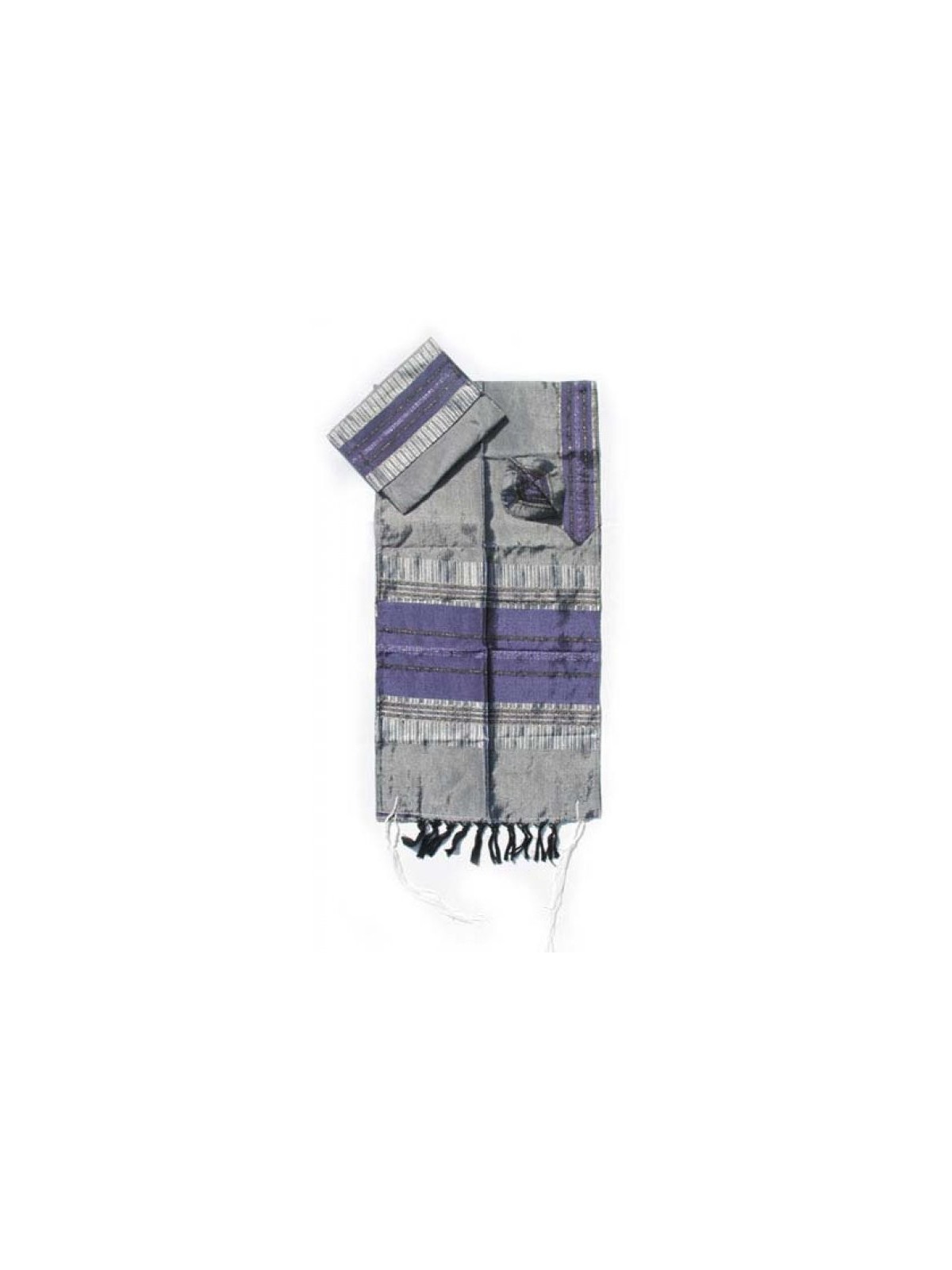 Gabrieli Handwoven Silk Tallit Set Pur... | Gabrieli Hand Woven Tallit
