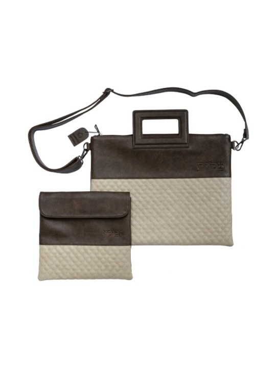 Faux Leather Tallit and Tefillin Bag Set ... | Jewish Gift from Israel