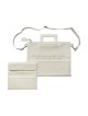 Talit et Tefillin en simili cuir blanc... | Cadeau juif d'Israël