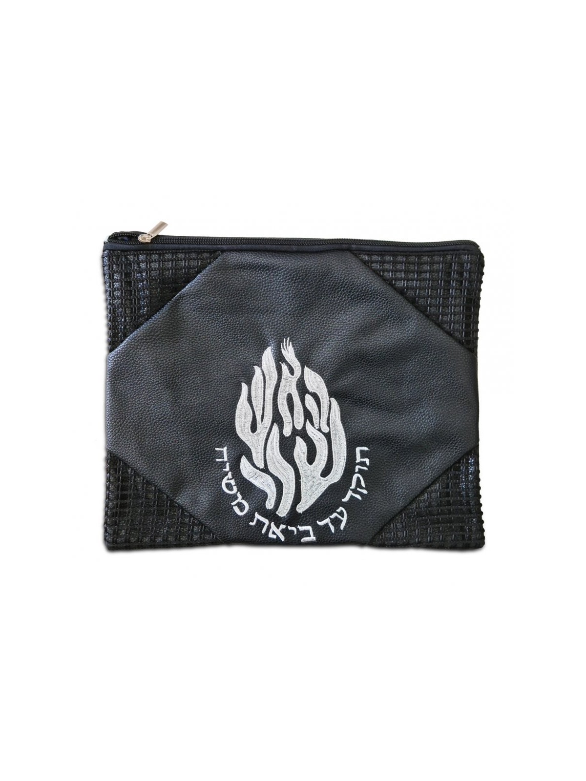 Sac talit et téfilines en simili cuir noir... | Sacs Talit et Téfilines