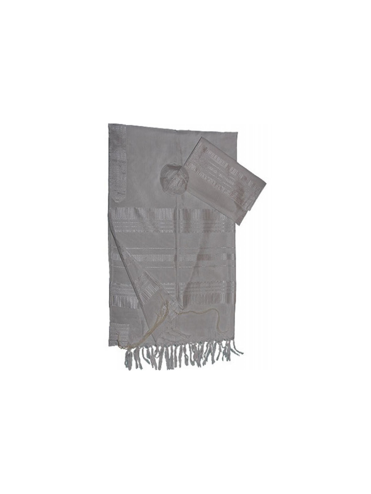 Gabrieli Talit en soie blanche tissé à la main... | Talit tissé à la main Gabrieli