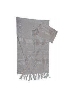 Gabrieli Handwoven White Silk Tallit S... | Gabrieli Hand Woven Tallit