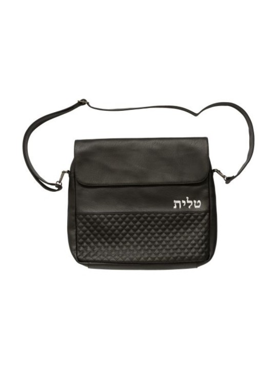 Faux Leather Tallit Bag with Adjustable S... | Jewish Gift from Israel