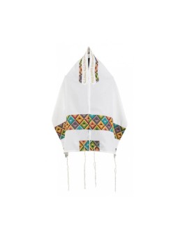 Colorful Geometric Tallit Set By Ronit Gur | Modern Tallits