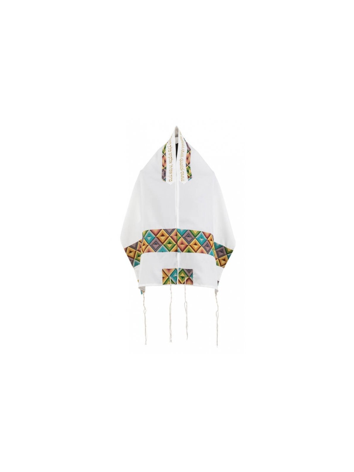 Colorful Geometric Tallit Set By Ronit Gur | Modern Tallits
