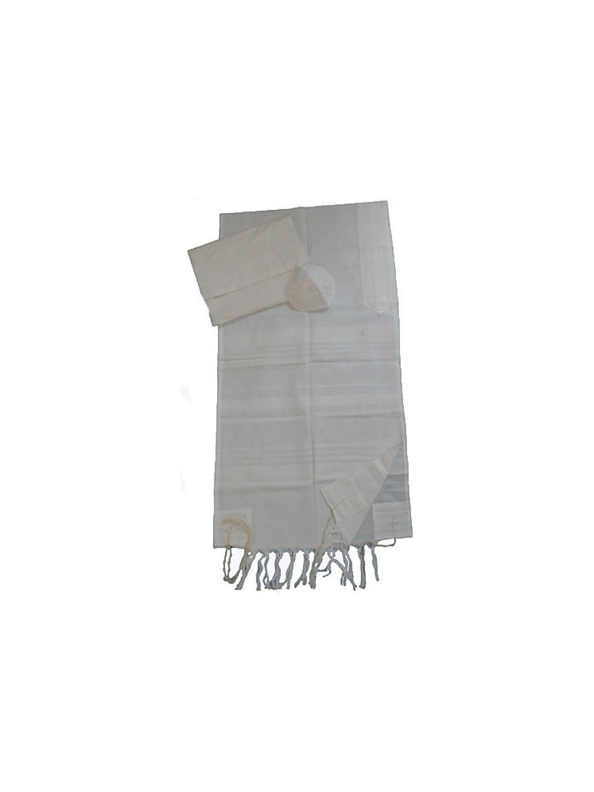 Ensemble de talit en coton tissé à la main Gabrieli... | Talit tissé à la main Gabrieli