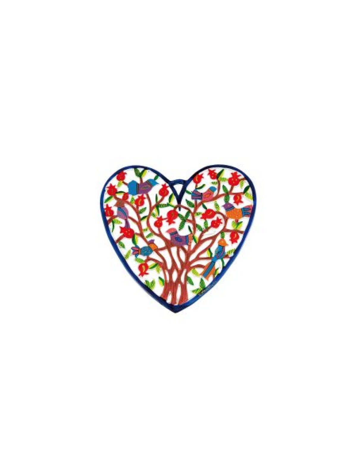 Yair Emanuel Hand Painted Heart Wall Han... | Wall Hangings by Emanuel