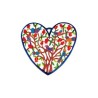Yair Emanuel Hand Painted Heart Wall Han... | Wall Hangings by Emanuel