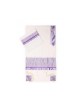Ronit Gur Violet Insert Fleur Design T... | Châle de prière Talit pour femmes