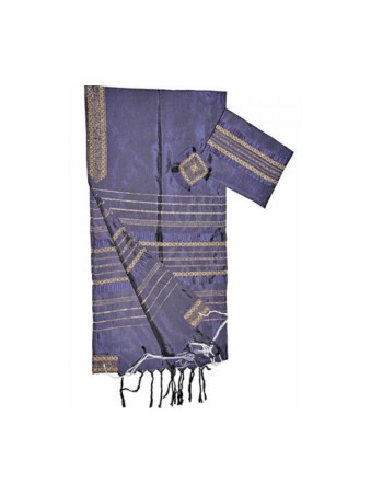 Gabrieli Talit en soie violette tissé à la main... | Talit tissé à la main Gabrieli
