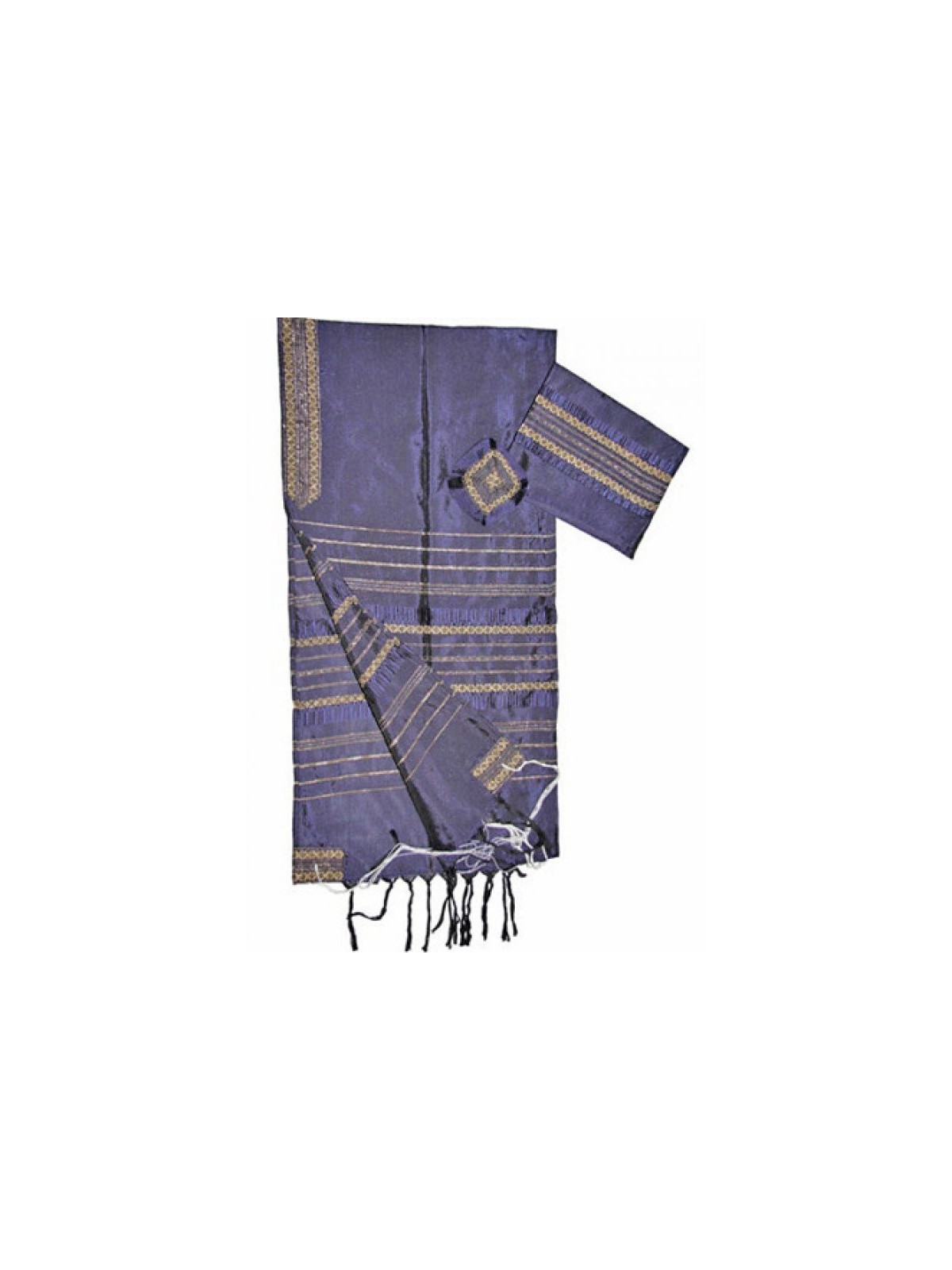 Gabrieli Talit en soie violette tissé à la main... | Talit tissé à la main Gabrieli