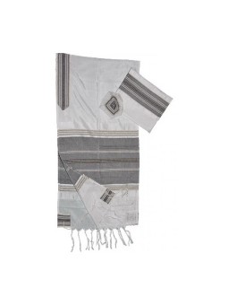 Gabrieli Handwoven White Silk Tallit S... | Gabrieli Hand Woven Tallit