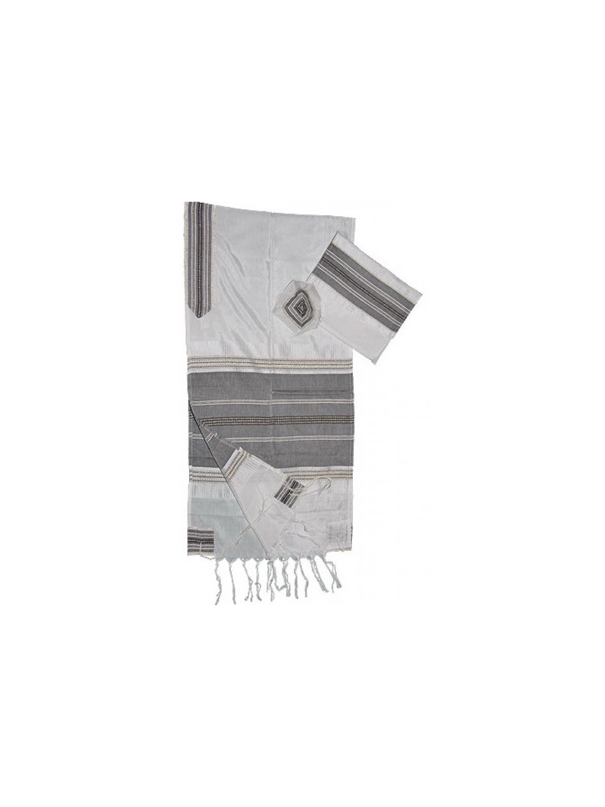 Gabrieli Handwoven White Silk Tallit S... | Gabrieli Hand Woven Tallit