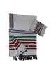 Gabrieli Talit en coton gris tissé à la main... | Talit tissé à la main Gabrieli