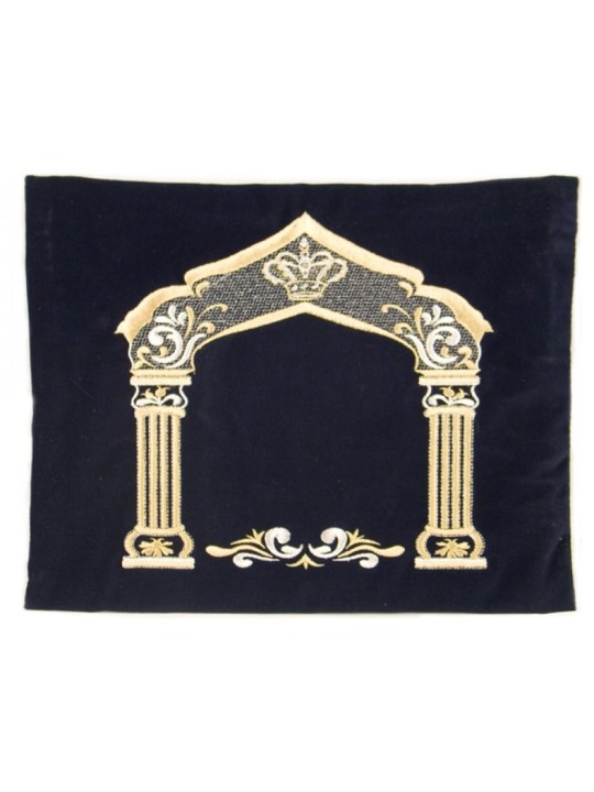 Sacs Tefillin Talit en Velours Bleu Foncé Or... | Sacs Talit et Téfilines