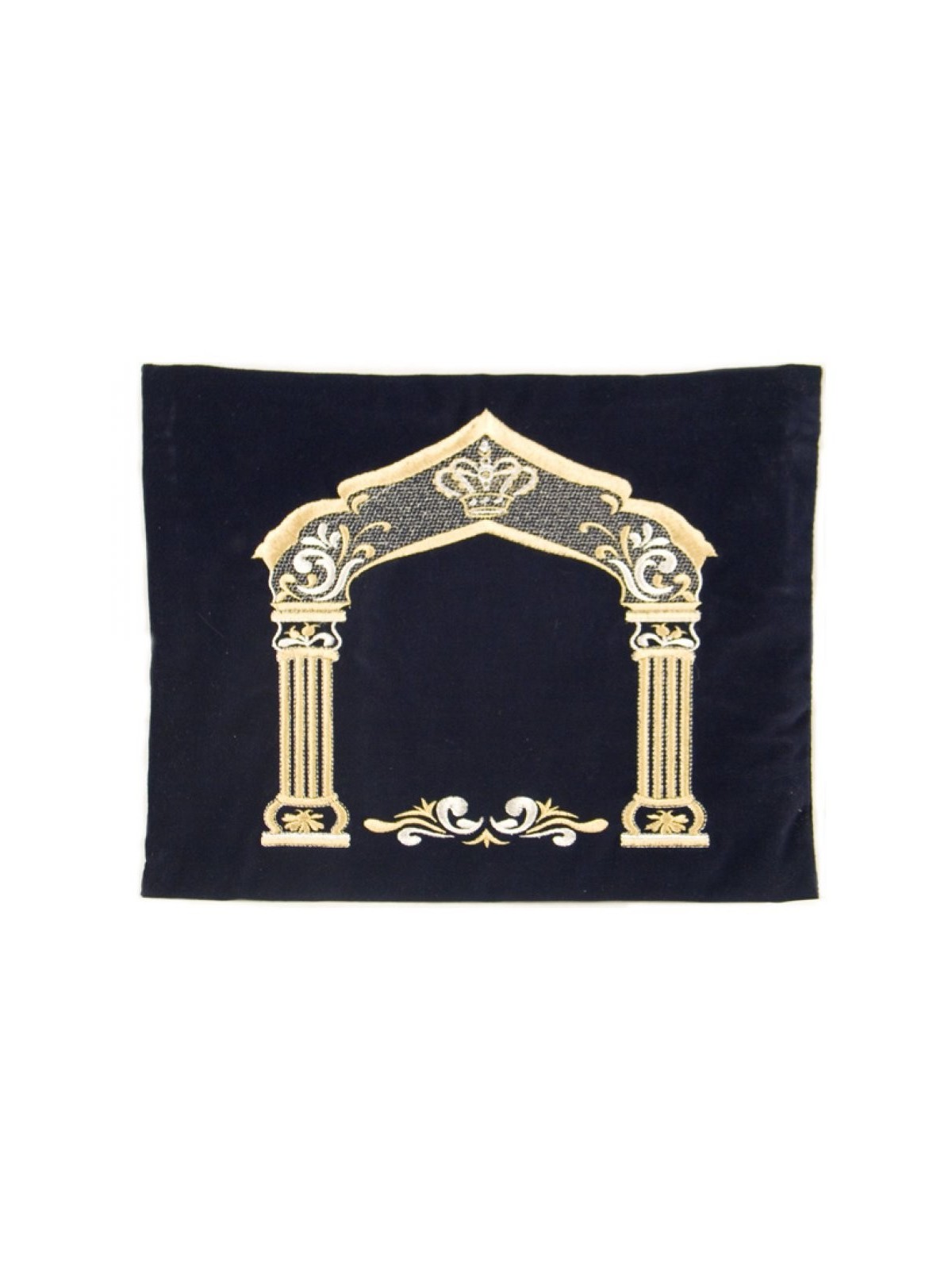 Sacs Tefillin Talit en Velours Bleu Foncé Or... | Sacs Talit et Téfilines