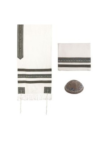 Ensemble de talit 3 pièces Yair Emanuel à broder... | Cadeau juif d'Israël