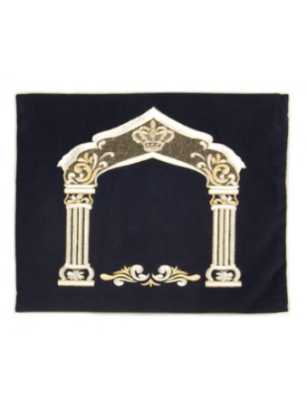 Sacs Tefillin Talit en Velours Bleu Foncé Argenté... | Sacs Talit et Téfilines