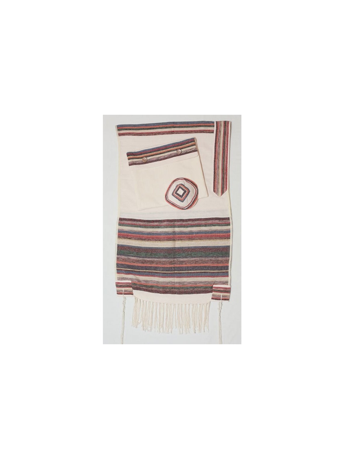 Weaving Creation Talit Gan tissé à la main Ed... | Talit de création de tissage