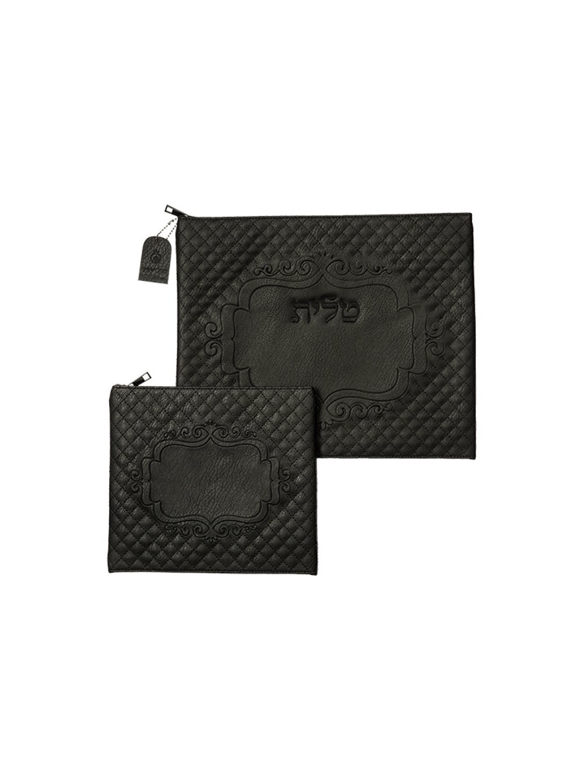 Ensemble de talit et de sacs en téfilines en faux suède Diam... | Sacs Talit et Téfilines