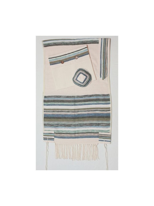 Tallit Gan Eden Blue | Weaving Creation Tallit