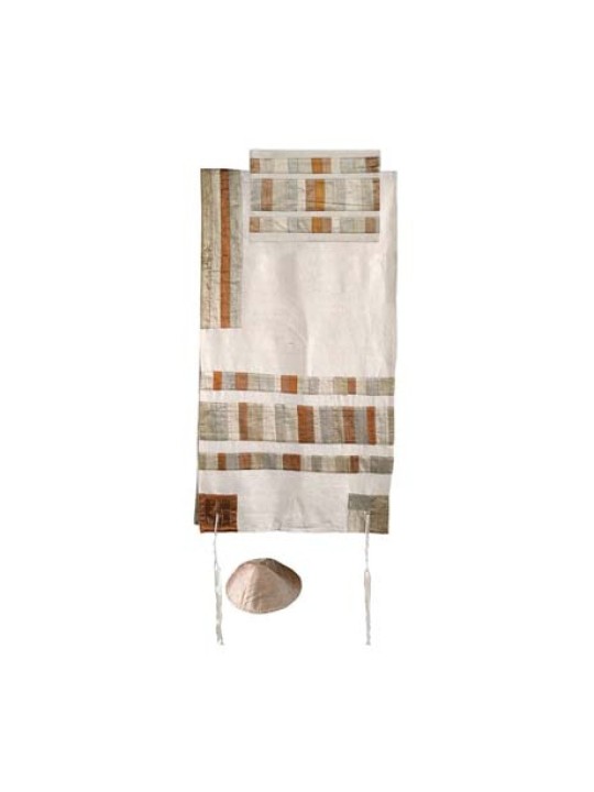 Yair Emanuel Silk Tallit Set with Embroid... | Jewish Gift from Israel