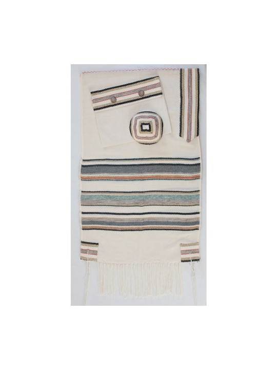 Weaving Creation Hand Woven Tallit Yesod ... | Weaving Creation Tallit