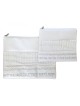 Tallit and Tefillin Bag Faux Leather Silver... | Talit & Tefillin Bags
