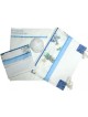 Ronit Gur Tallit Set Off Blanc avec Bleu... | Cadeau juif d'Israël