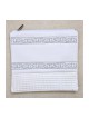 Faux cuir blanc cassé Talit et Tefillin... | Sacs Talit et Téfilines