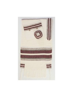 Tissage Création Talit Tissé À La Main Netzac... | Talit de création de tissage