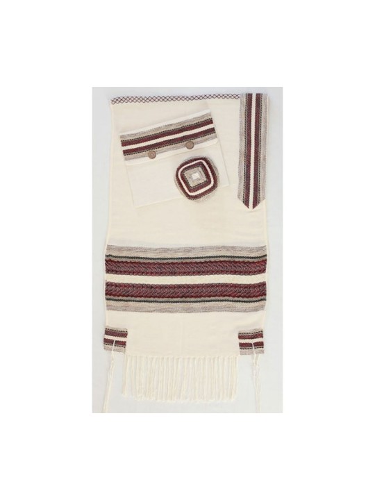 Tissage Création Talit Tissé À La Main Netzac... | Talit de création de tissage