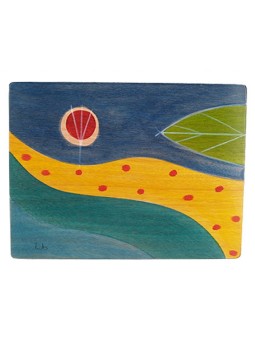 Placemat מלבני שביל צהוב מאת Kakadu Art | קישוטי שולחן