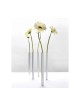 Vase magnétique en aluminium argenté | Décorations de table