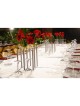 Vase magnétique en aluminium argenté | Décorations de table