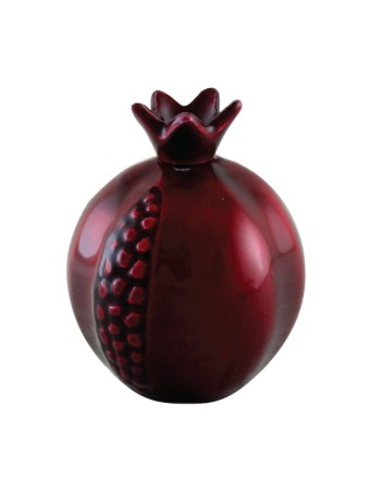 Grenade décorative en aluminium rouge marron | Cadeaux de Roch Hachana