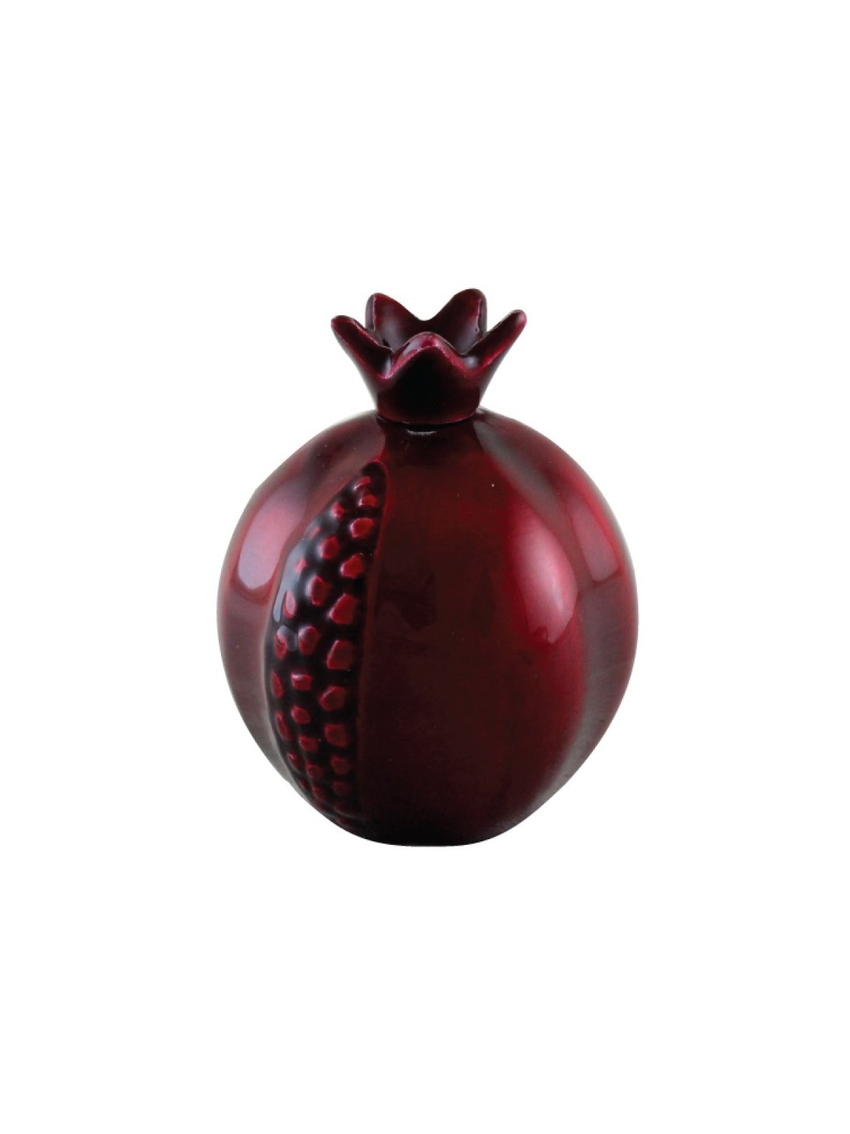 Grenade décorative en aluminium rouge marron | Cadeaux de Roch Hachana