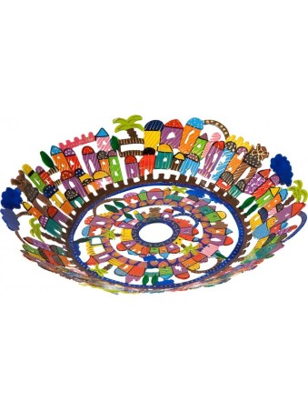 Yair Emanuel Laser Cut Hand Painted Colorful Bo... | Table Decorations